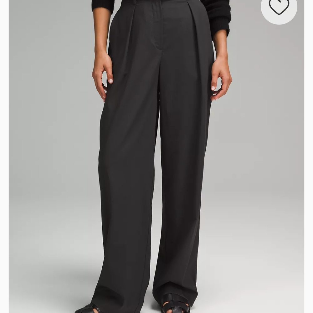lululemon athletica Black Wide-Leg Trousers